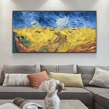 Hand Painted Oil Paintings Van Gogh Golden Wheat Field Wall Art Impressionist De - £169.60 GBP+
