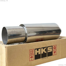 Hks HI-POWER Universal Single Exhaust Muffler Inlet 2.5 Outlet 4.0 Inches - £143.80 GBP