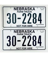  United States Nebraska Not For Hire Farm Truck License Plate 30-2284 - £19.21 GBP