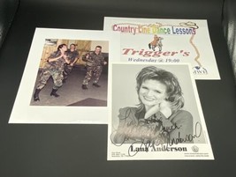 Lana Anderson Autographed 8 X 10 Army Uniform Teaching County Line Dance - £14.31 GBP