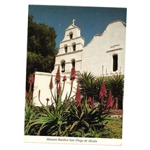 Vintage Postcard Mission Basilica San Diego De Alcala California 751227 Church - £7.45 GBP