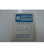 1970 Chrysler Outboard 20 HP Parts Catalog Manual OB 1157 STAINS WRITING... - €16,99 EUR 1970 Chrysler Outboard 20 HP Parts Catalog Manual OB 1157 STAINS WRITING... - €16,99 EUR