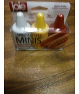 Mini Condiment Squeeze Bottles with Nozzle Caps, Silicone, Set of 3, Pic... - $169.16 MXN