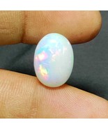 Opal Oval Shape Stone, Natural Ethiopian Opal Cabochon Welo Fire Opal Lo... - $112.00