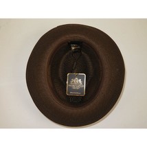 Men's Summer Spring Braid Straw style Hat by BRUNO CAPELO JULIAN JU918 Brown image 2