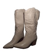 Women&#39;s Ophelia Roe Cowboy Boots, Sadie, Cream Beige, 9.5 - £15.17 GBP