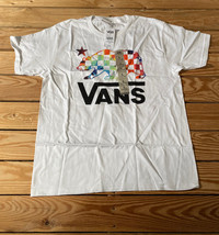 vans NWT $22 Youth check bear t Shirt Size L White D10 - £10.36 GBP