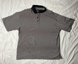 Nike Tiger Woods Golf Polo Shirts Men’s Large Red White Stripes Shirt Sl... - $25.00