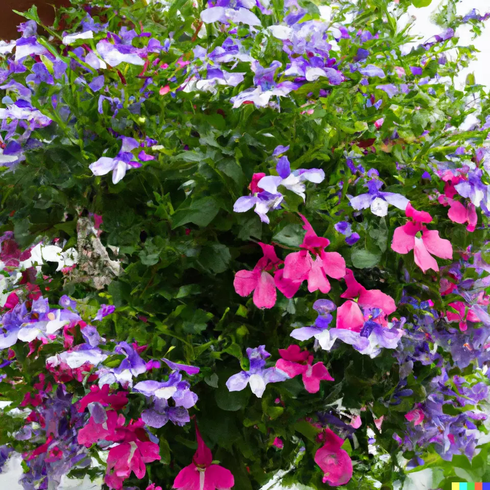 AW Cascade Lobelia Mix Colorful Trailing Flowers 100 Seeds Fast Shipping  - £7.10 GBP