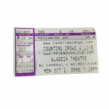 Counting Crows &amp; Live Concert Ticket Stub Oct 2, 2000 Aladdin Theatre La... - £18.52 GBP
