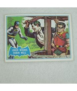 1966 Topps Batman Blue Bat Puzzle Back Card #15B Joker Wishes Robin Well... - £7.85 GBP