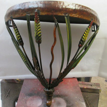 Wall Shelf Metal~Wheat feather Design~Brown~15&quot; High, 15.25&quot; Wide, 8&quot; Deep - $39.50