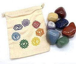 (set 0f 7) 7 Chakra tumbled stones - $717.14 MXN