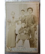 1905 Rodman Family Photo, Cabinet Card: Brothers, Sisters, Child - Outside - $14.50