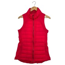 Lululemon Puffer Vest Womens 6 Red Down Quilted Sleeveless Classic Outdo... - £29.78 GBP