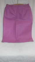 Hot Fuschia Leather Skirt - £39.96 GBP