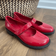 Ramon Tenza Red Patent Leather Mary Jane Lug Sole $250 7 - $100.80