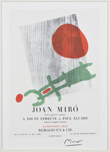 &quot; Un Toute Epreuve &quot; Par Joan Miro Signée Lithographie 10 &quot; x7 &quot; - £1,498.80 GBP