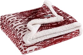 San Juan Red Clay, Reversible Sherpa Fleece Throw Blanket From The Eddie Bauer - $40.94