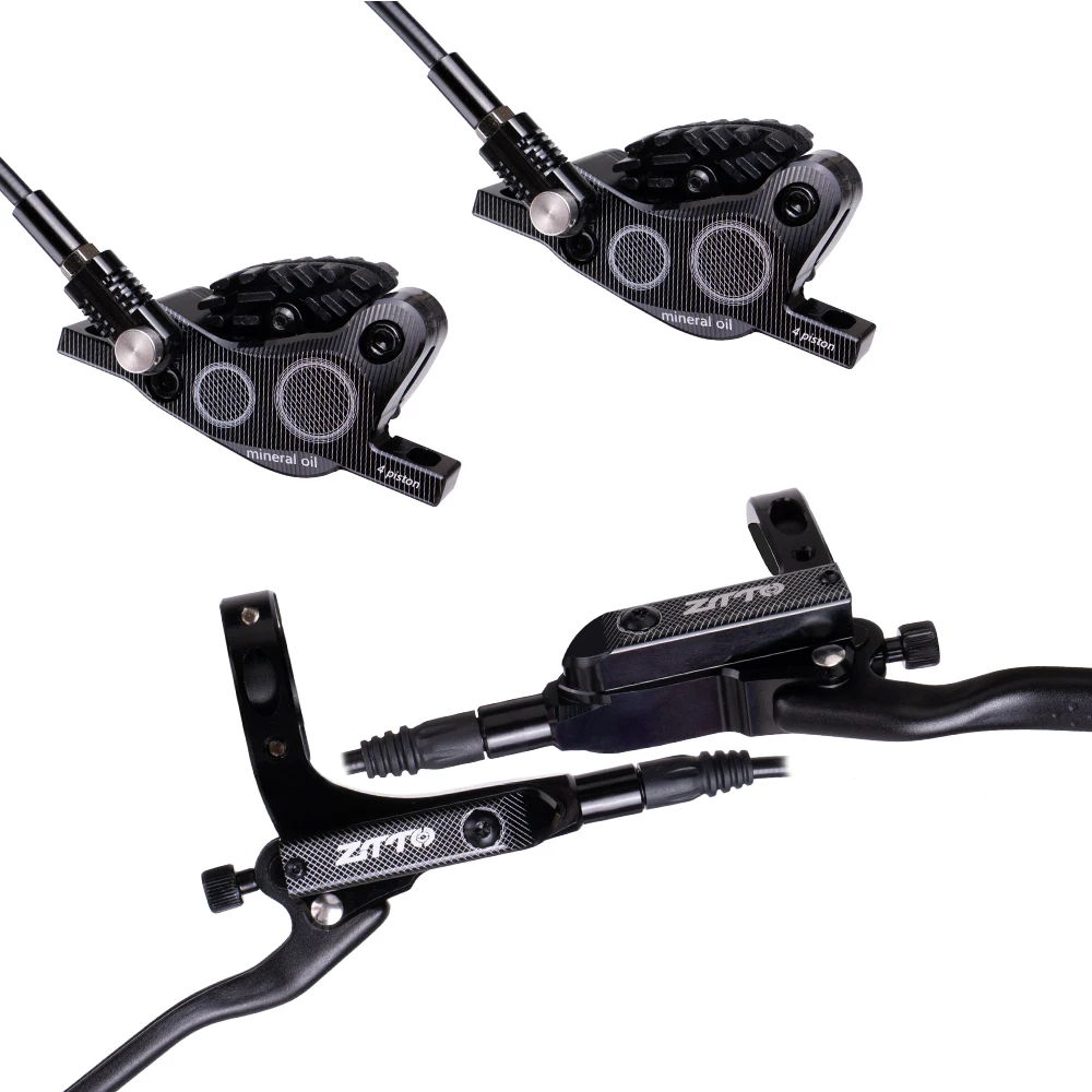 ZTTO MTB Hydraulic Disc ke 4 Piston Lightweight XC Trail Calipers Cooling Full   - £42.83 GBP