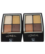 Set of 2 L&#39;Oreal Paris Wear Infinite Eyeshadow Quad Palette 823 Bronzes New - £7.39 GBP