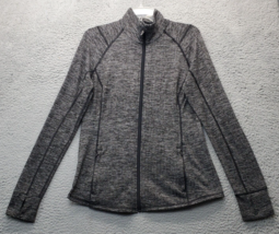 Old Navy Track Jacket Womens L Multi Active Herringbone Go Dry Thumb Hol... - $18.49