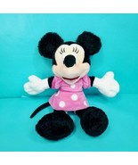Disney Minnie Mouse Poseable Pink Polka Dot Doll 13&quot; Stuffed Animal Plus... - £15.56 GBP