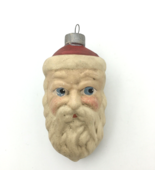 WALNUT RIDGE PRIMITIVES 1988 Santa head ornament - 4&quot; hand-painted Xmas ... - £35.38 GBP