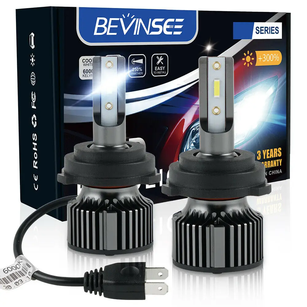 Bevinsee H7 LED Bulbs For  Tiguan Golf MK5 Low Beam 12V 6000K White LED H7 Car H - £178.82 GBP
