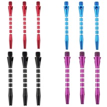 12Pcs Aluminum Medium Darts Shafts Harrows Dart Stems Throwing Fitting - $13.29