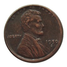 Antique Crafts American Lincoln Cents 1950 Red Copper Material Commemorative Coi - £6.66 GBP