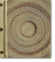 Leaf Notebook Journal Hand Crafted Bali Rope Design Natural Leaves NEW - £9.74 GBP
