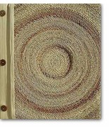 Leaf Notebook Journal Hand Crafted Bali Rope Design Natural Leaves NEW - £9.76 GBP