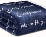 Strength, Courage, Super Soft, Warm Hugs, Get Well Gift Blanket With, An... - £32.98 GBP