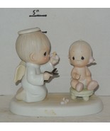 1984 Precious Moments Enesco &quot;Baby&#39;s First Haircut&quot; 12211 Rare HTF - $48.43 CAD