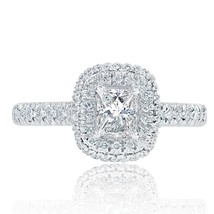 1.05 Carat Princess Cut Diamond Engagement Ring 18k White Gold - £2,014.03 GBP