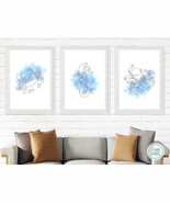 Minimalist One Line Art, Set of 3 Sea Animal Drawings, Printable Wall Ar... - $12.75 CAD