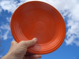 9&quot; FIESTAWARE VINTAGE PLATES, 14% URANIUM GLAZE;  MADE IN USA  $40.00 + S/H - £31.46 GBP