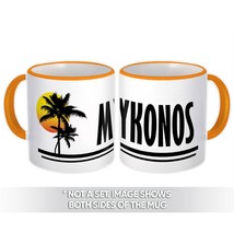 Mykonos : Gift Mug Greece Tropical Beach Travel Souvenir - £12.70 GBP