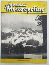 American Motorcycling Magazine February 1957 The Rockies In Winter Great Ads - £14.95 GBP