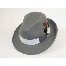 Bruno Capelo Hat Australian Wool Crushable Fedora Manhattan MA500 Gray image 3