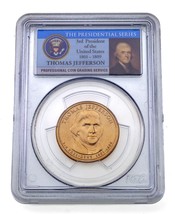 2007 $1 Thomas Jefferson Mint Error Missing Edge Lettering PCGS MS65 - £46.52 GBP