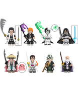 Bleach Anime Kenpachi Ichigo Yhwach Shunsui 8pcs Minifigures Building Toy - $19.49
