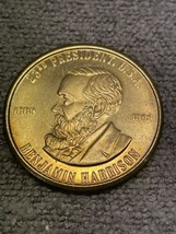 Benjamin Harrison 23rd President Backbone Ben Coin Medal Token KG Presid... - $11.88