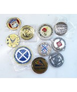 Lot of 10 Military Challenge Coin Misc. Units &amp; Branches C2210 - £41.62 GBP