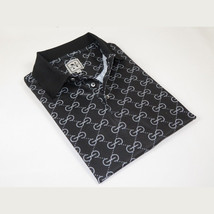 Men Sports Shirt DE-NIKO Short Sleeves Soft Modal Fashion Polo Shirt G1121 Black image 5