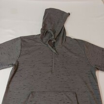 Hollywood Jean People Hoodie Men's Size L Gray 1/4 Zip Cotton Blend Sweatshirt image 9