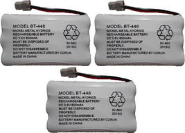 Uniden BT-446 BT-1004 BT-1005 BT-504 Rechargeable Cordless Phone Battery 3-Pack - $13.95