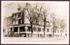Ligonier, PA RPPC 1940s - Breniser Hotel Real Photo Postcard - $12.25