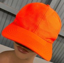 Blaze Safety Orange OC Sports VTG Hunting Snapback Baseball Cap Hat - £10.17 GBP